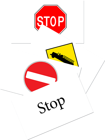 Review Your Road And Safety Signs - Stop Sign Clipart (760x560), Png Download