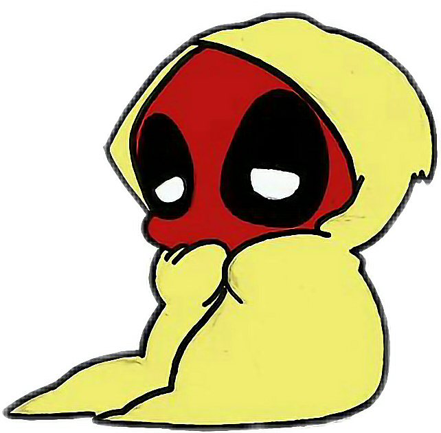#freetoedit #cute #kawaii #nap #blanket #sleep #rest - Cute Deadpool And Spiderman Silly Clipart (642x630), Png Download