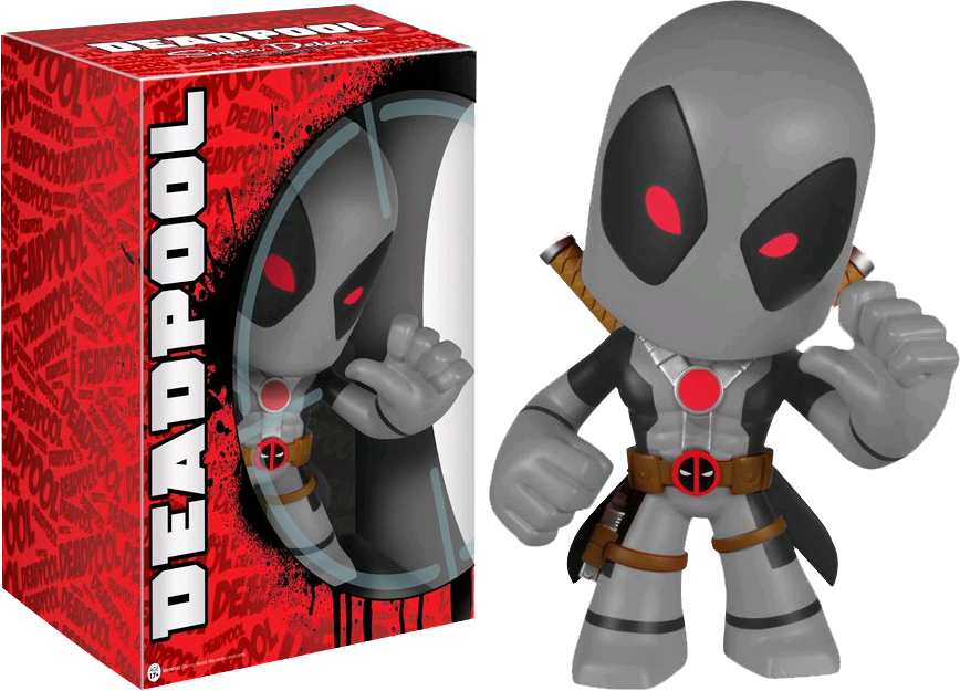 Black & Grey Super Deluxe Vinyl Figure - Bedtime Deadpool Vinyl Pop Clipart (868x625), Png Download