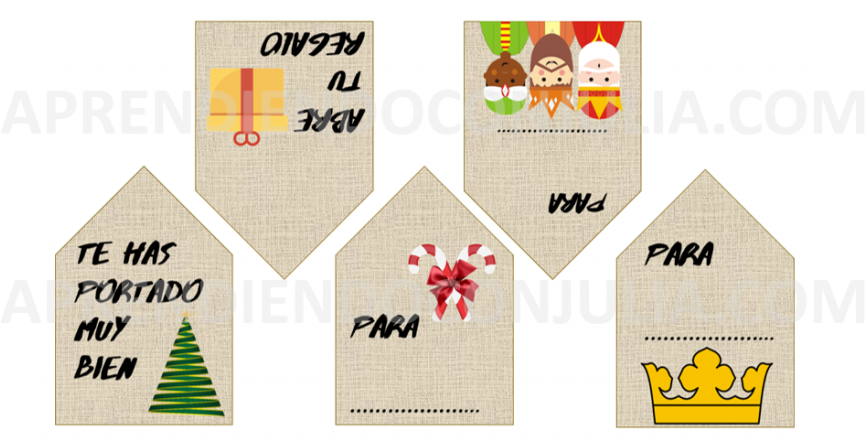Hay 5 Modelos Diferentes De Etiquetas - Craft Clipart (1024x440), Png Download