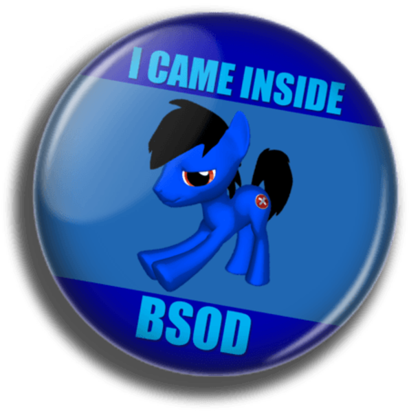 Blue Screen Of Death - Badge Clipart (600x605), Png Download
