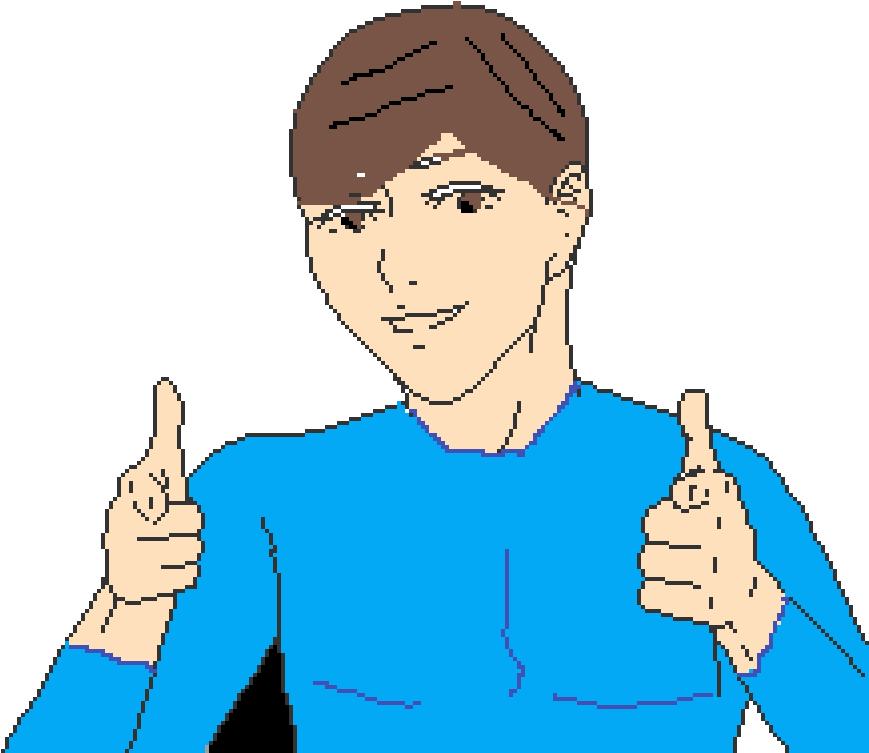 Thums Up Man - Self Portrait Clipart (1024x768), Png Download