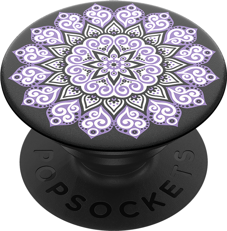 Peace Mandala Purple, Popsockets - Peace Mandala Purple Popsocket Clipart (989x1000), Png Download