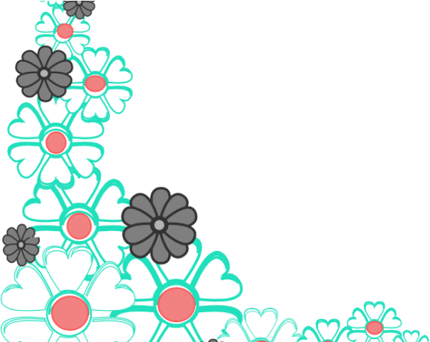 Flower Corner Cliparts - Clip Art - Png Download (640x480), Png Download