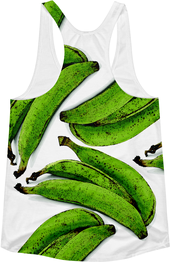 Plátano Print Racerback Tank - Plantation Clipart (1000x1000), Png Download