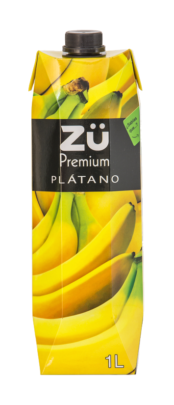 Banana - Zu Premium Granada 1l Clipart (450x850), Png Download
