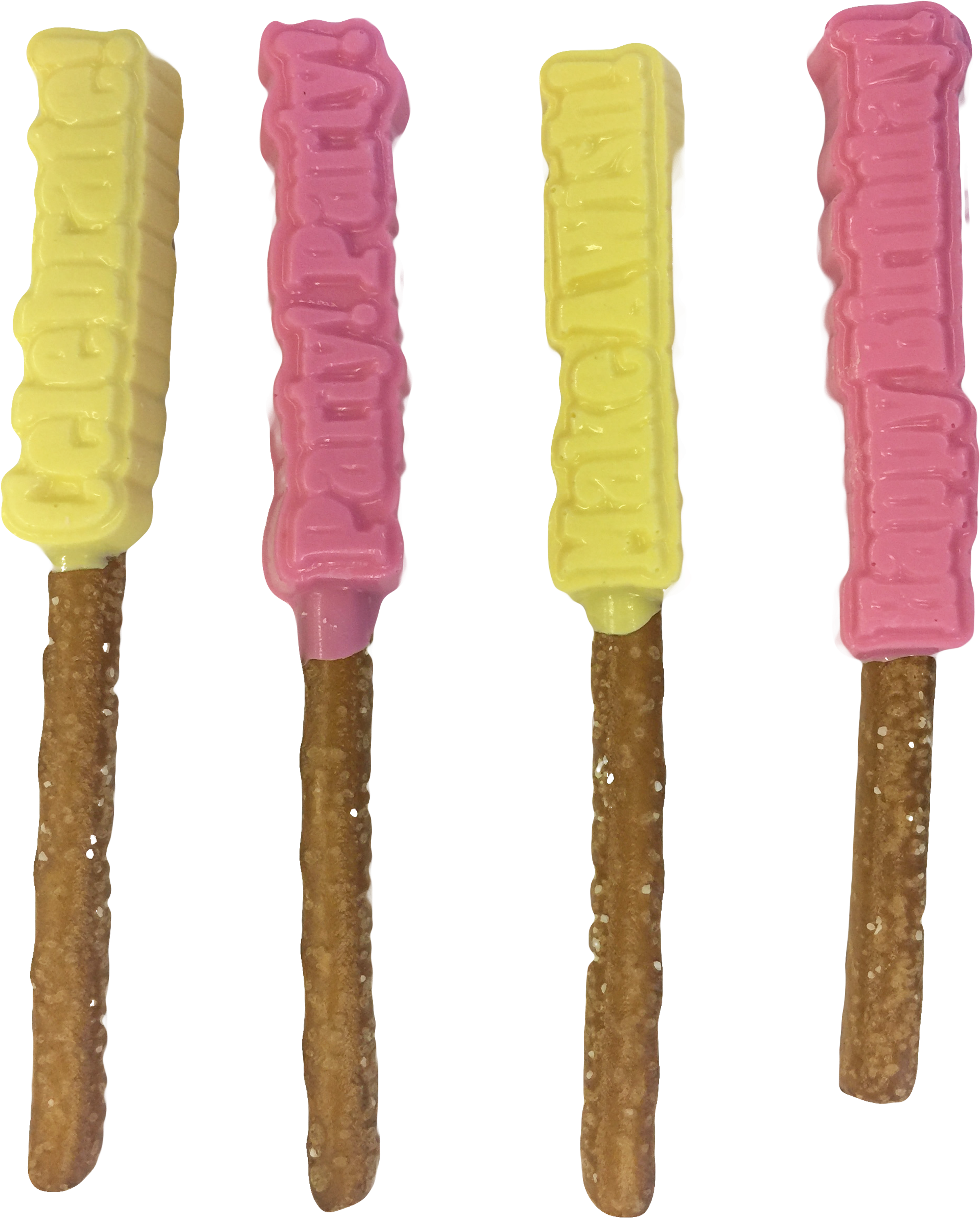 Happy Birthday Chocolate Covered Pretzels - Strap Clipart (2448x3264), Png Download