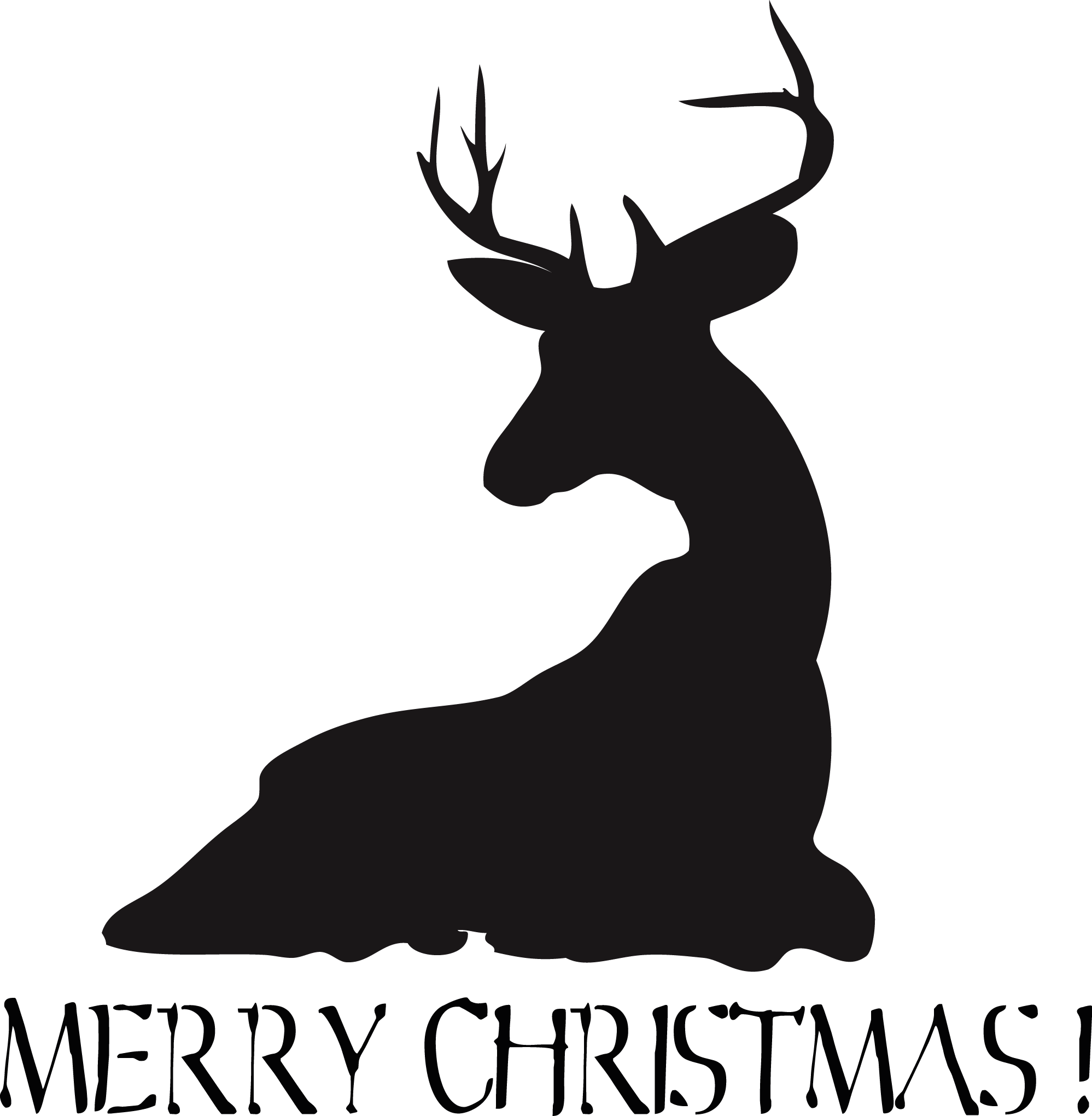 Merry Christmas Reindeer Novogodnie Oleni Clipart Large Size Png Image Pikpng