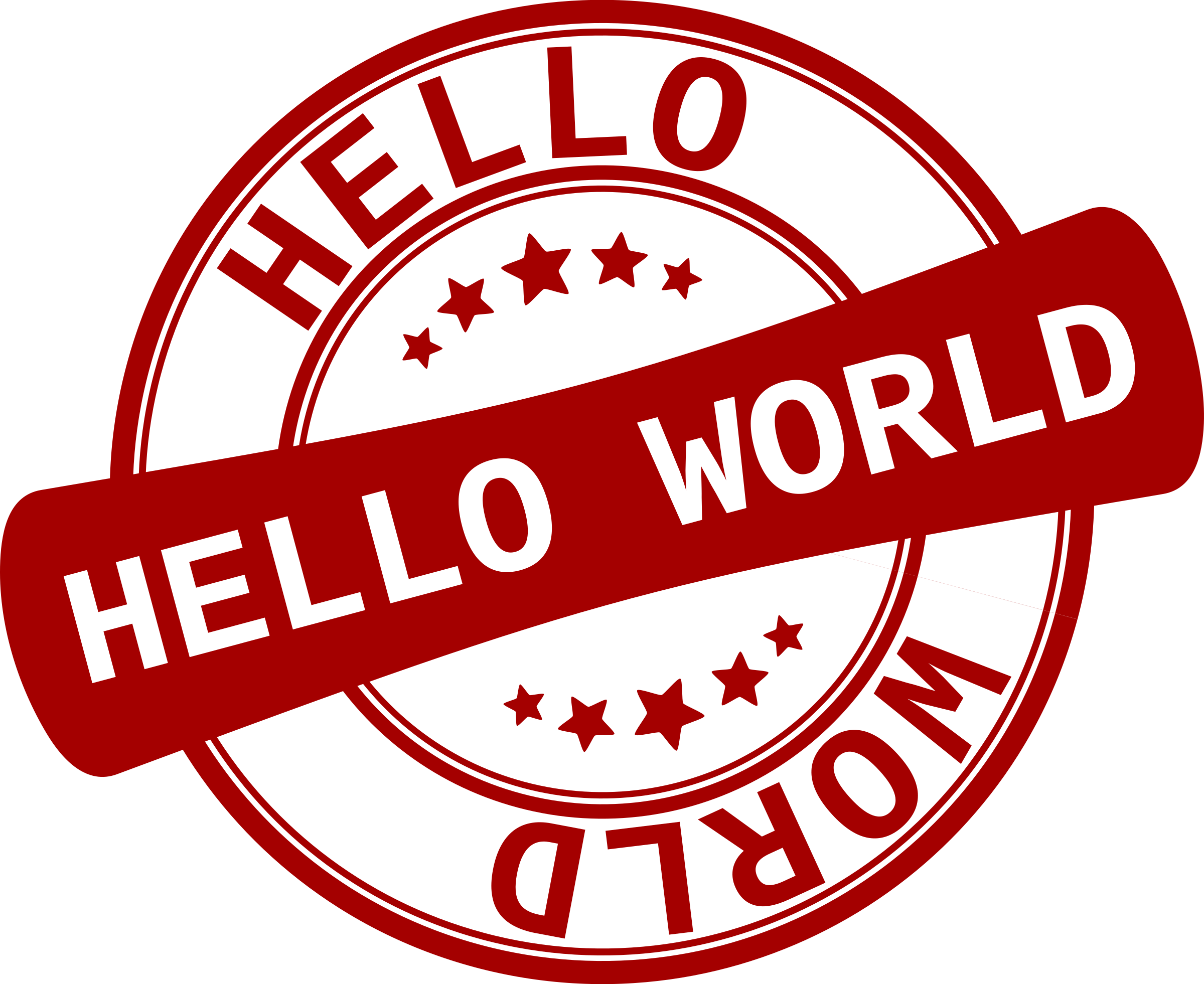 This Free Icons Png Design Of Label Hello World - Made In The Philippines Png Clipart (2400x1962), Png Download