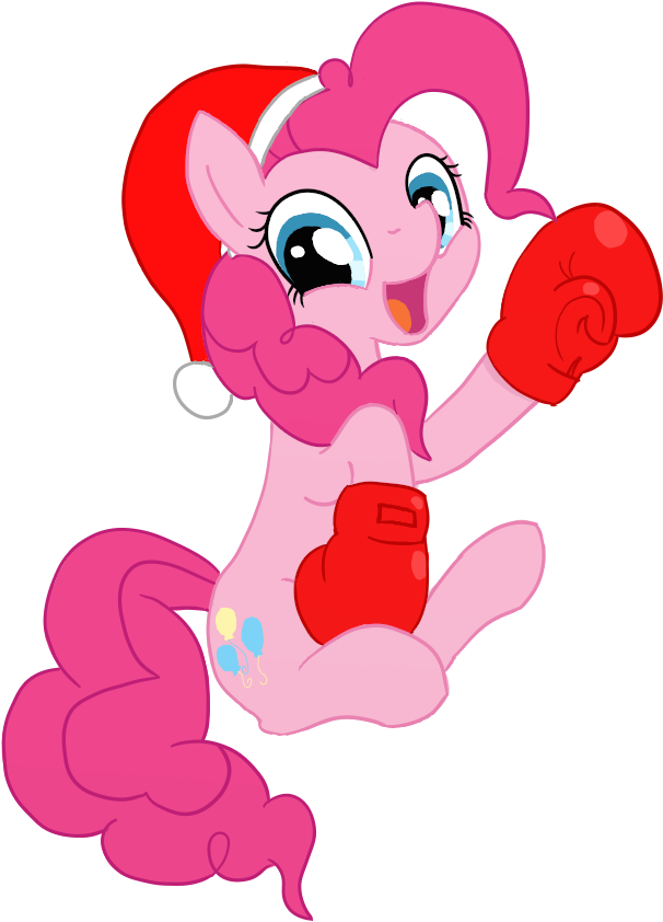 Drizzlefag, Boxing Gloves, Hat, Pinkie Pie, Safe, Santa - Mlp Pinkie Piesanta Hat Clipart (670x920), Png Download