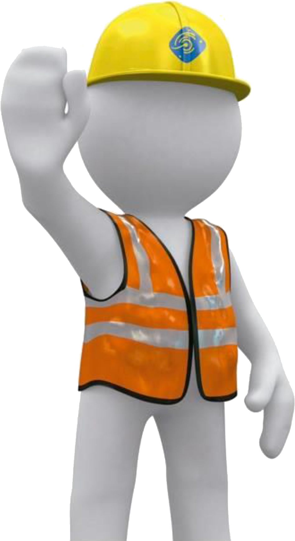 Figura-seguridad - Under Construction Clipart (989x1756), Png Download