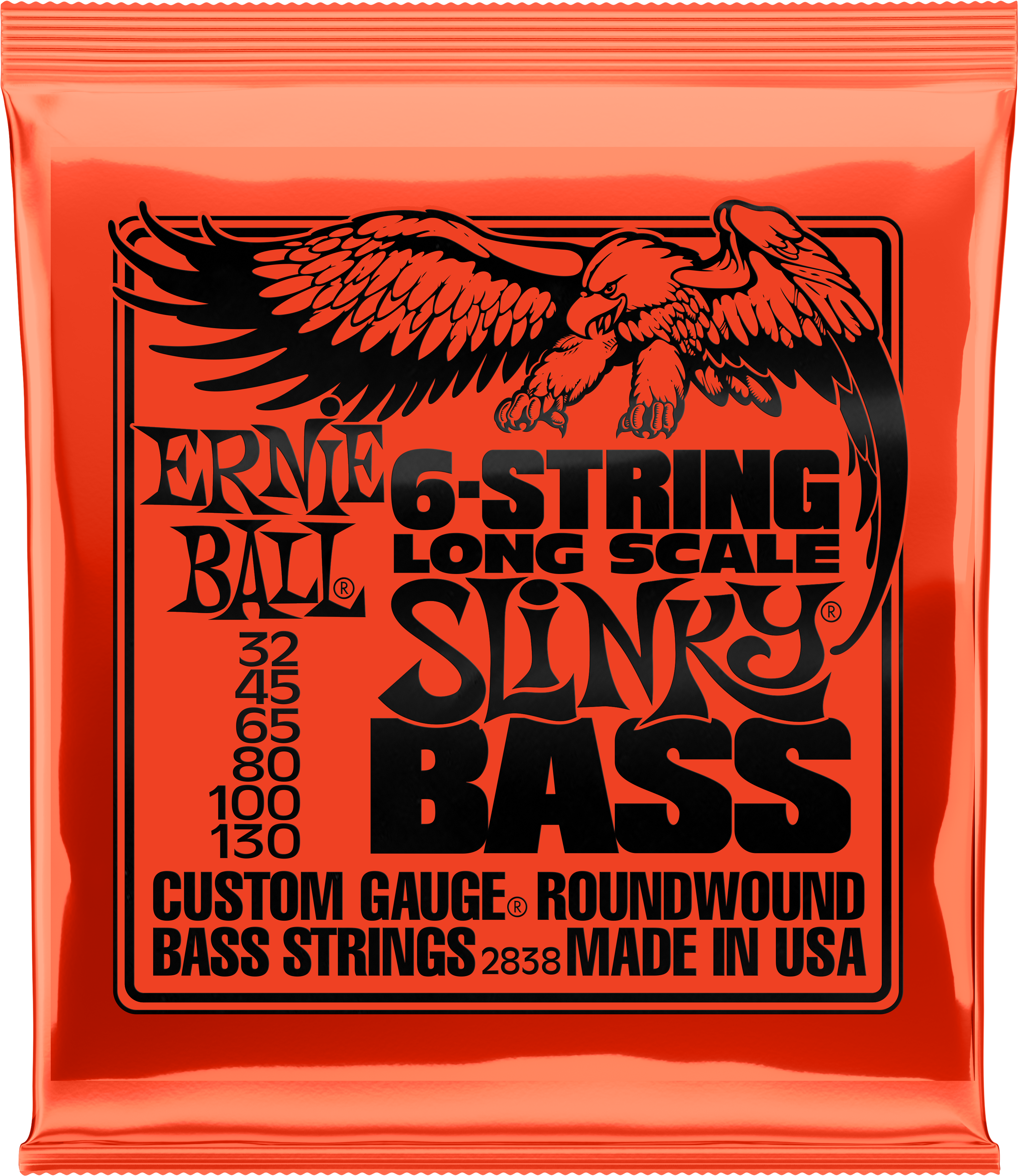 P02838 Front - Ernie Ball 6 String Bass Clipart (4000x4000), Png Download