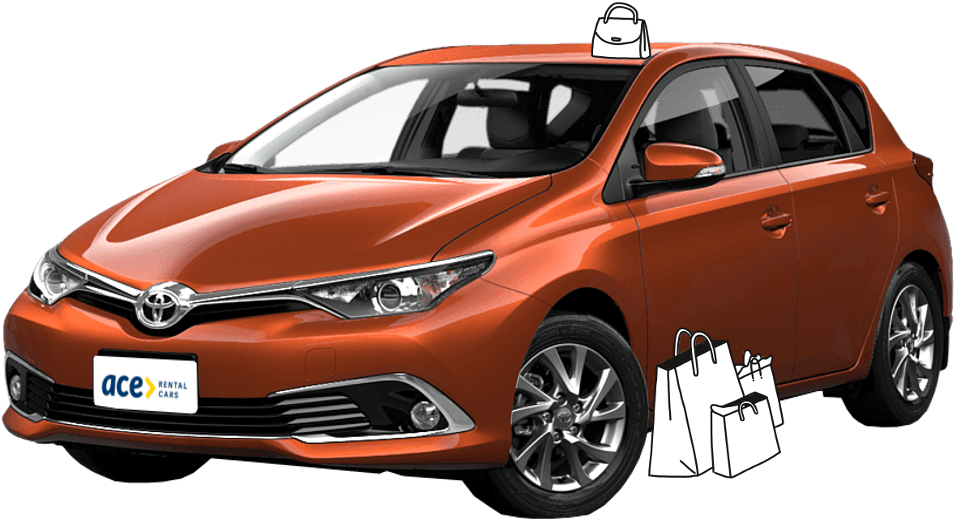 Toyota Corolla Hatch Or Sedan - Car Rental Avis Toyota Corolla Clipart (1000x584), Png Download