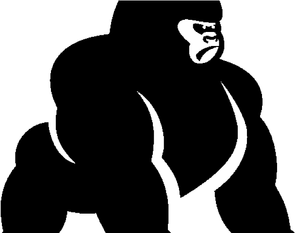 Drawn Gorilla Transparent - Gorilla Icon Clipart (640x480), Png Download