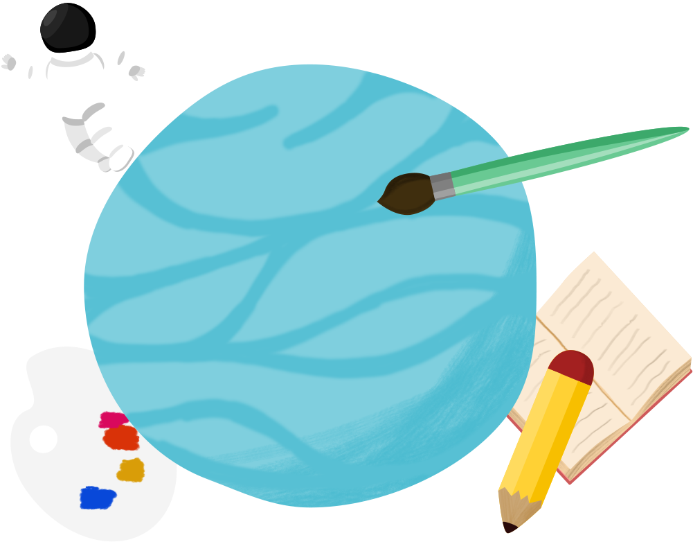 Stationery Decorative Elements Cartoon Poster Png And - Graphic Design Clipart (2000x2000), Png Download