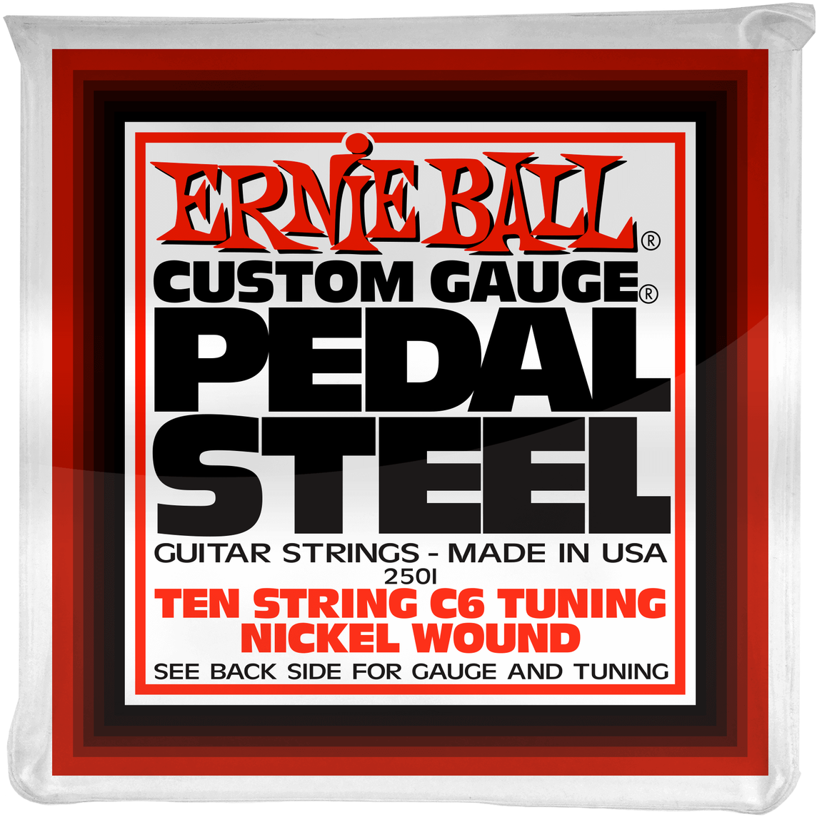 Ernie Ball Pedal Steel 10-string C6 Tuning Nickel Wound - String Clipart (1280x1280), Png Download