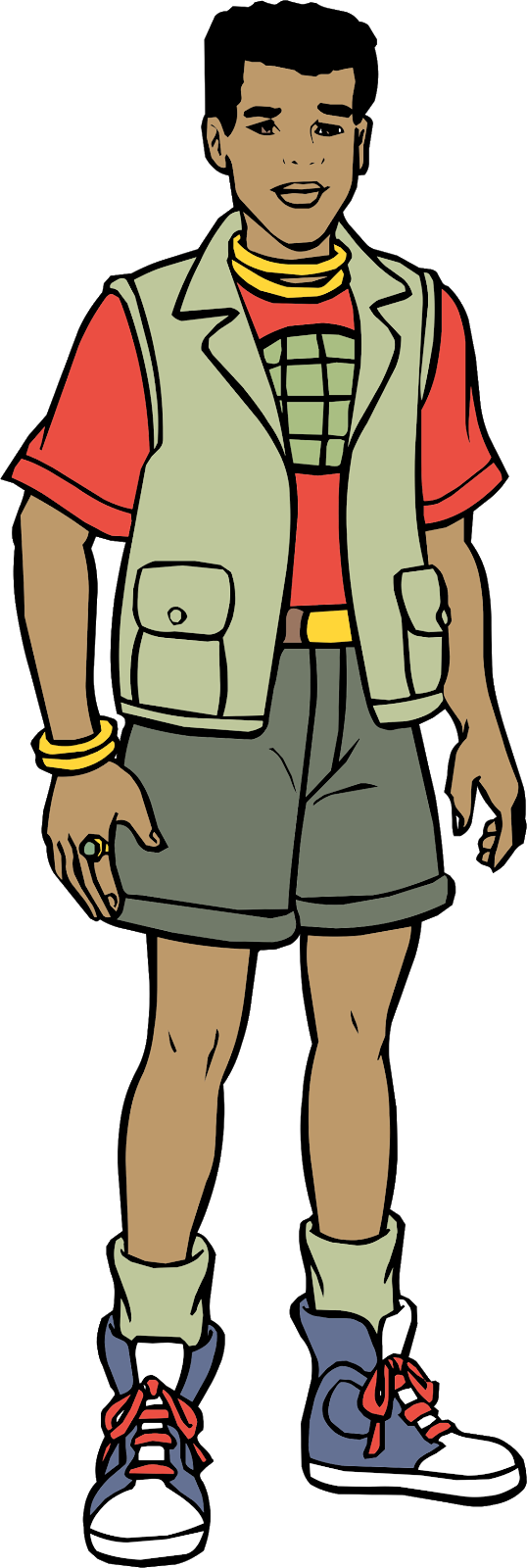 Captain Planet Cartoon Character, Captain Planet Characters, - Captain Planet Cartoon Clipart (538x1600), Png Download