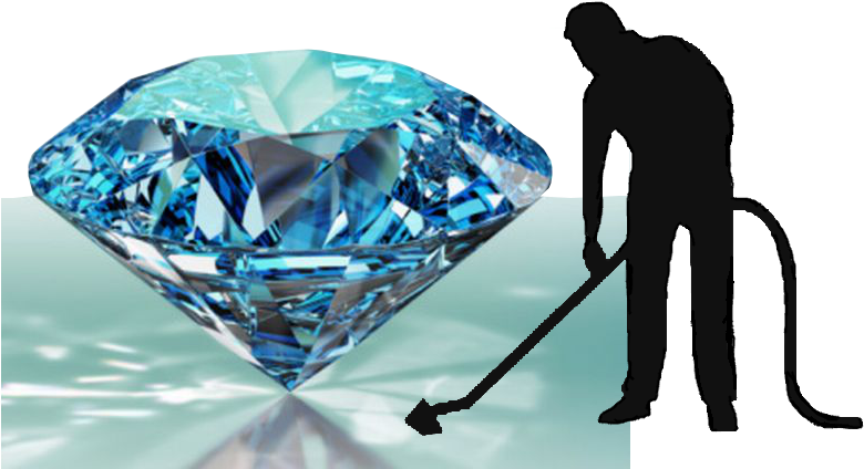 Diamond Shine Commercial Cleaning - Carbon In Diamond Form Clipart (1006x449), Png Download