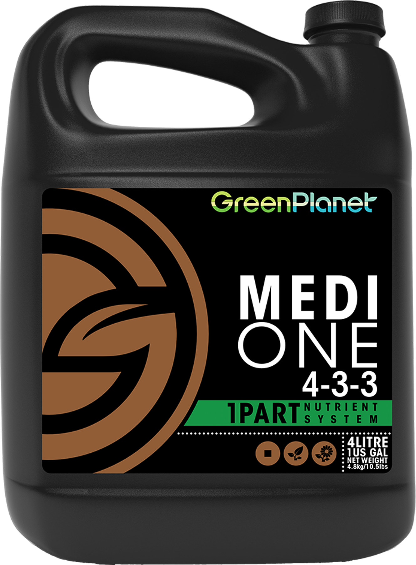 Green Planet Nutrients - Green Planet Medi One Clipart (1328x1800), Png Download