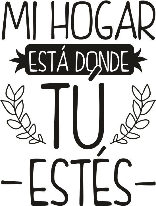 Donde Está Mi Hogar - Frases Hogar Amor Clipart (800x774), Png Download