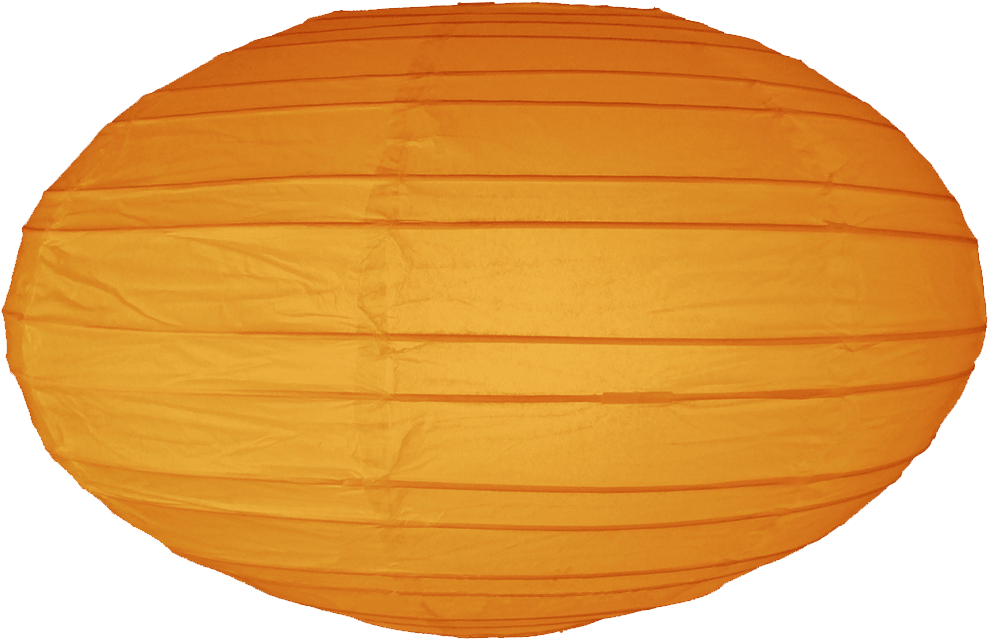 Oval Paper Lanterns Orange - Circle Clipart (1000x1000), Png Download