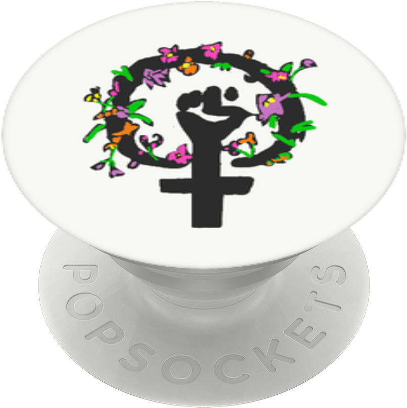 Feminist Flowers, Popsockets - Circle Clipart (989x1000), Png Download