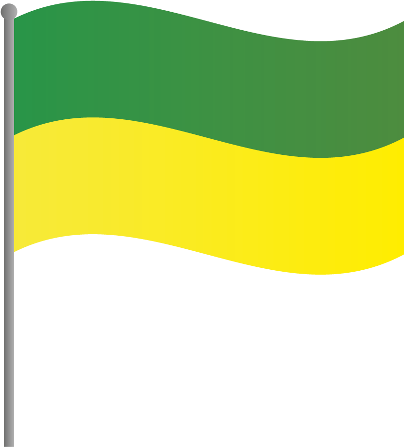 Guardamos En El Verde Y Amarillo La Esperanza De Una - Bandera Verde Y Amarilla Clipart (869x965), Png Download