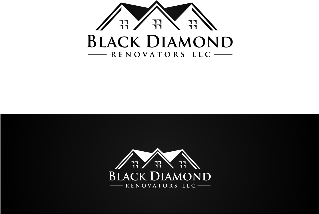 Elegant, Playful, Roofing Logo Design For Black Diamond - Guinness Clipart (1119x1049), Png Download