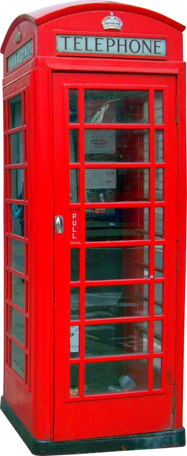 Phoneboothred - Kingston Upon Thames Clipart (617x1500), Png Download