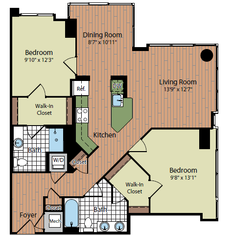 All - Floor Planssycamore - Floor Plan Clipart (640x480), Png Download