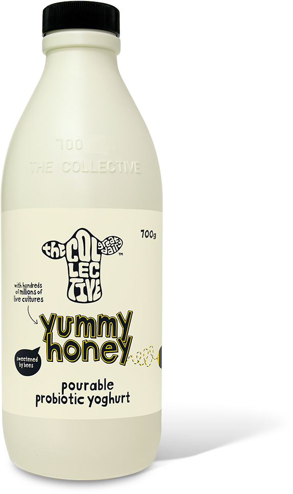 Yummy Honey Pourable Probiotic Yoghurt It's Your New - Collective Media Clipart (574x968), Png Download
