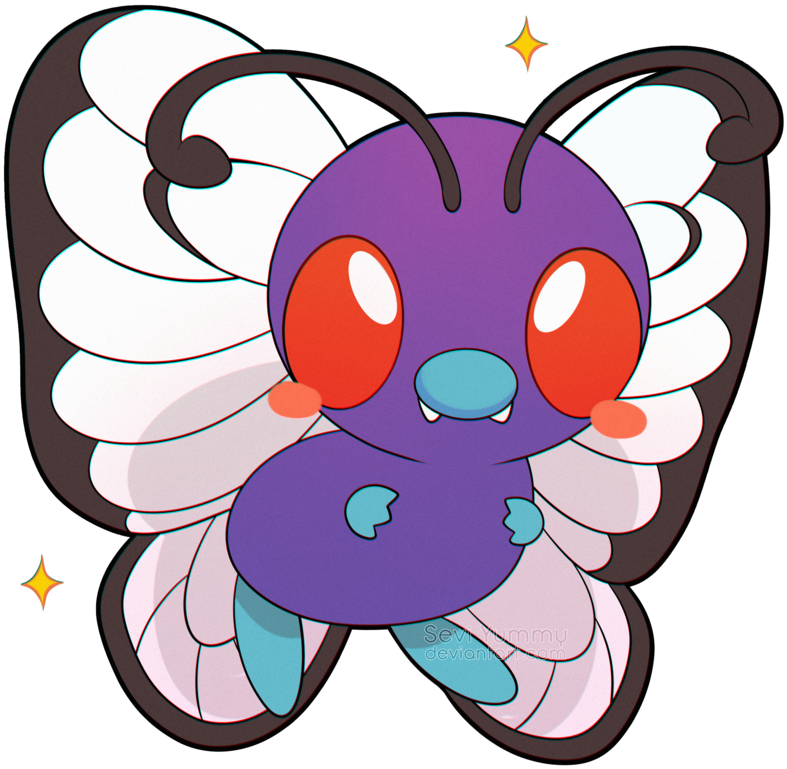 - Drawing , Png Download - Butterfree Chibi Clipart (787x769), Png Download