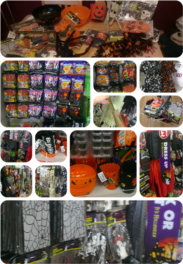 Lots Of Halloween Decorations Including Balloons And - Halloween Poundland 2017 Sweets Clipart (601x860), Png Download