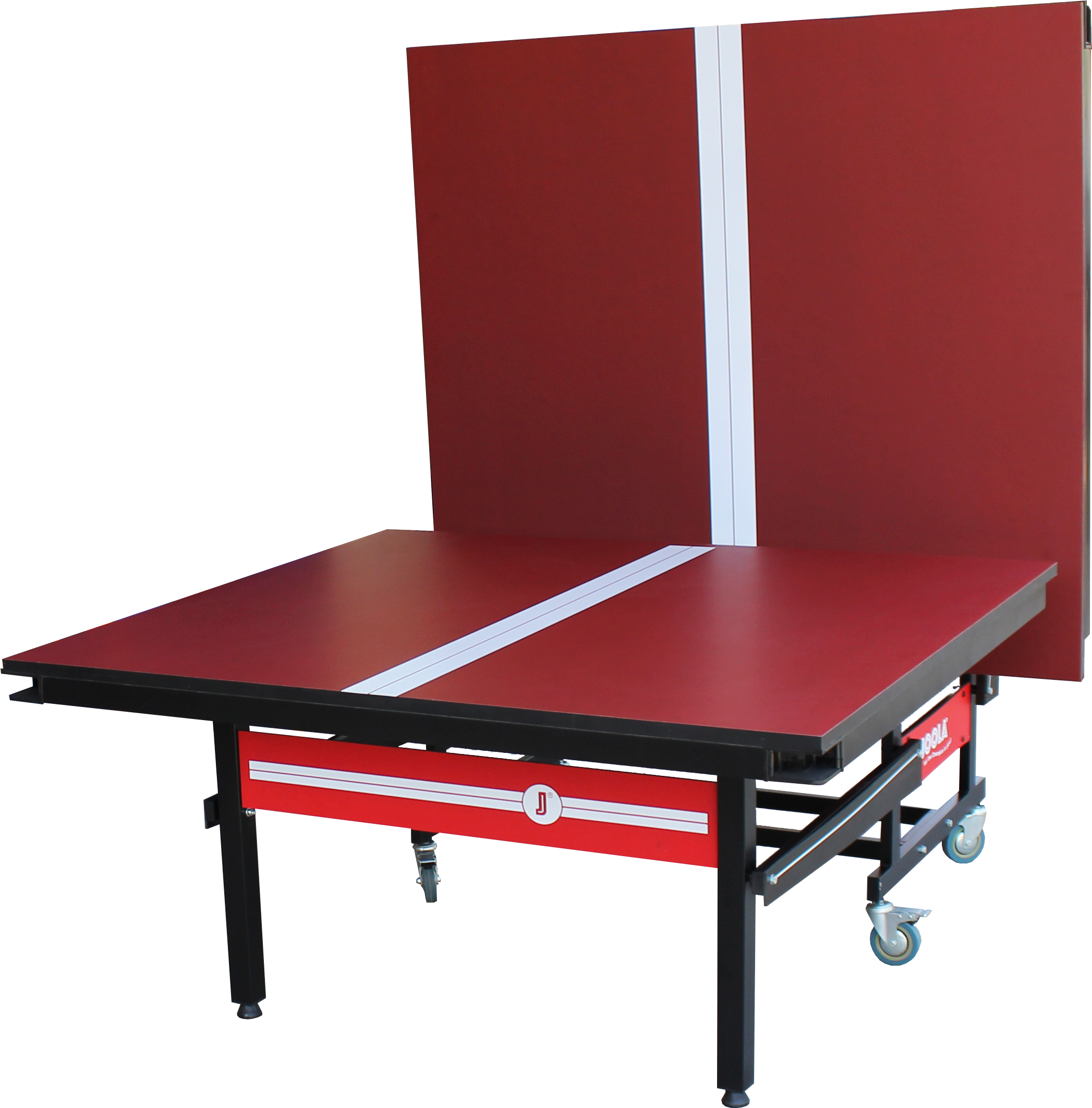 Signature Table Tennis Table - Joola Signature 25mm Table Tennis Table Brick Red Clipart (2094x2125), Png Download