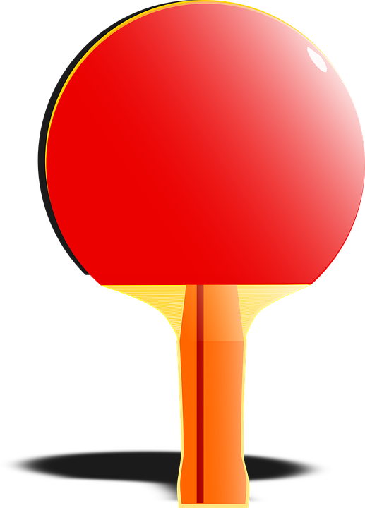 Bat Sports Ping-pong Table Tennis Playing Game - Ping Pong Paddles Png Clip Art Transparent Png (517x720), Png Download