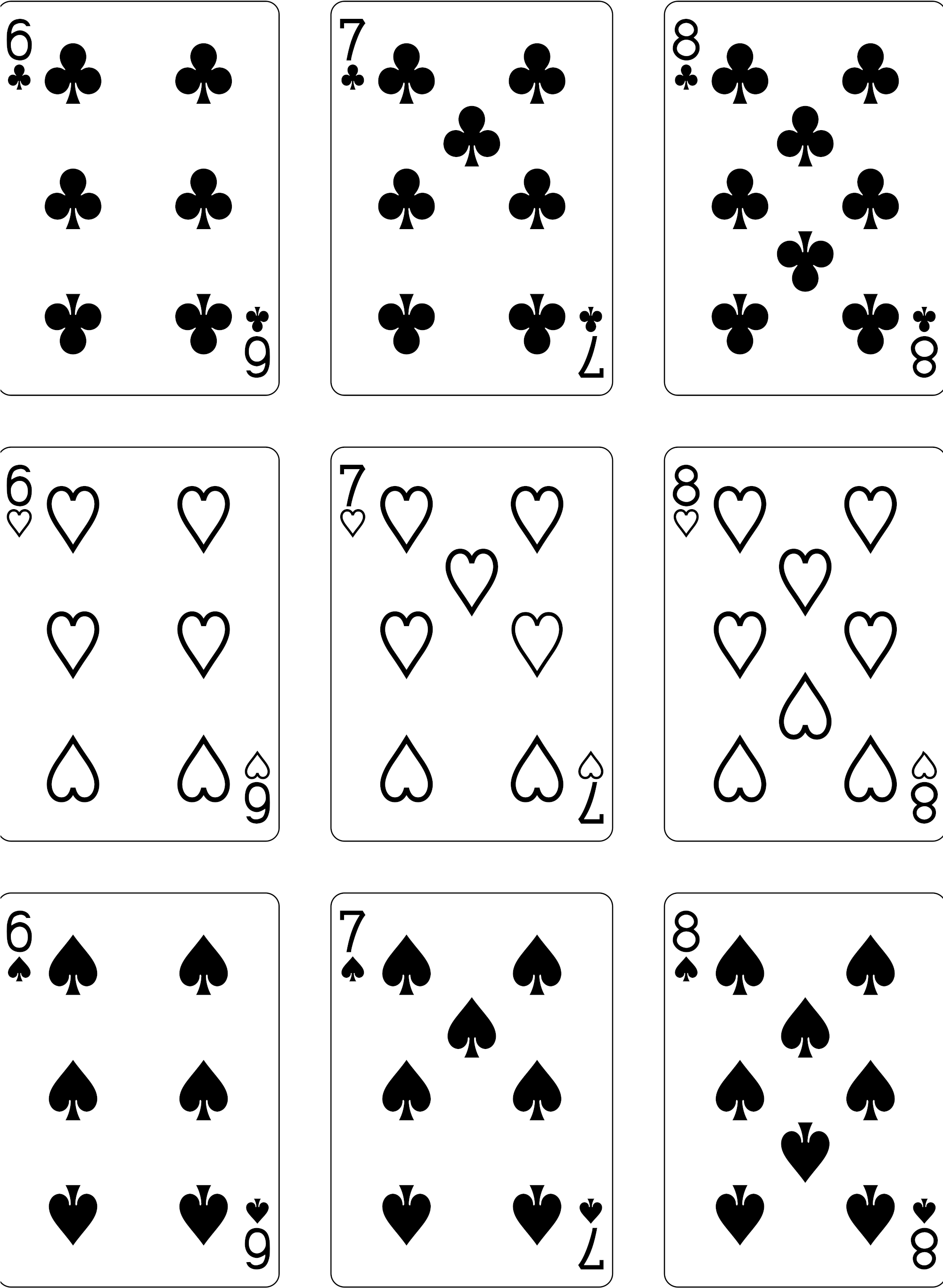 Open - Playing Card Clipart (2000x2828), Png Download