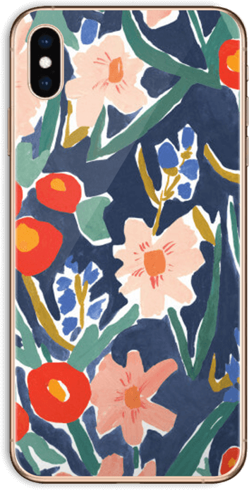 Flower Field Skin Iphone Xs Max - Mobile Phone Case Clipart (396x800), Png Download