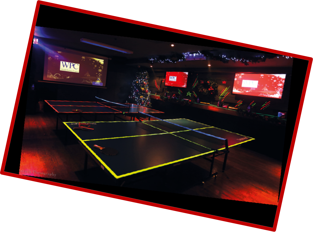 Haymarket Christmas Table Tennis - Ping Pong Clipart (1056x785), Png Download