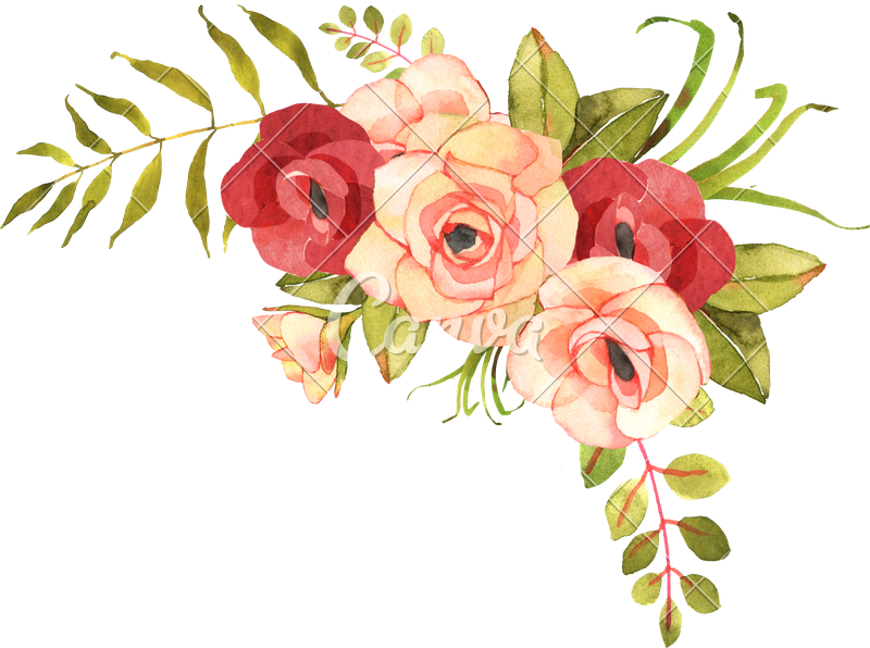 Bohemian Flowers Png - Bohemian Flower Clipart (800x596), Png Download