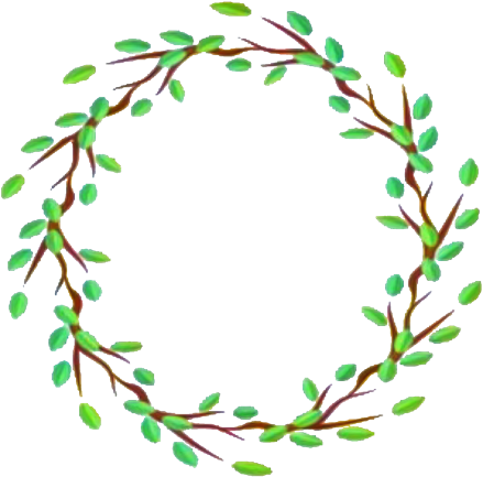 #leaves #frame #circle #sticker #freetoedit - Leaves Circle Frame Png Clipart (472x484), Png Download