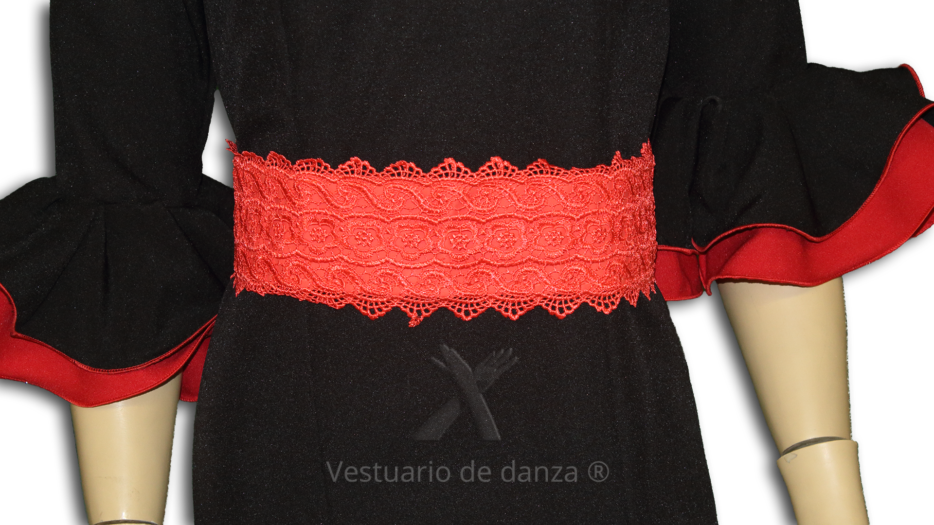 Fajín Para Vestido De Flamenca Clipart (1920x1080), Png Download