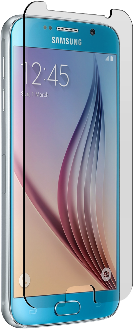 Samsung Galaxy S 6 Clear Tempered Glass - Samsung Galaxy S6 Coral Clipart (528x1185), Png Download
