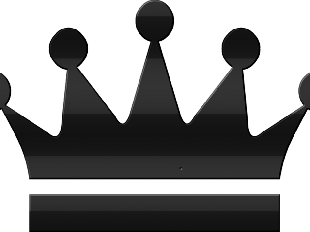 Corona Clipart Rey - King Queen Crown Silhouette - Png Download (640x480), Png Download