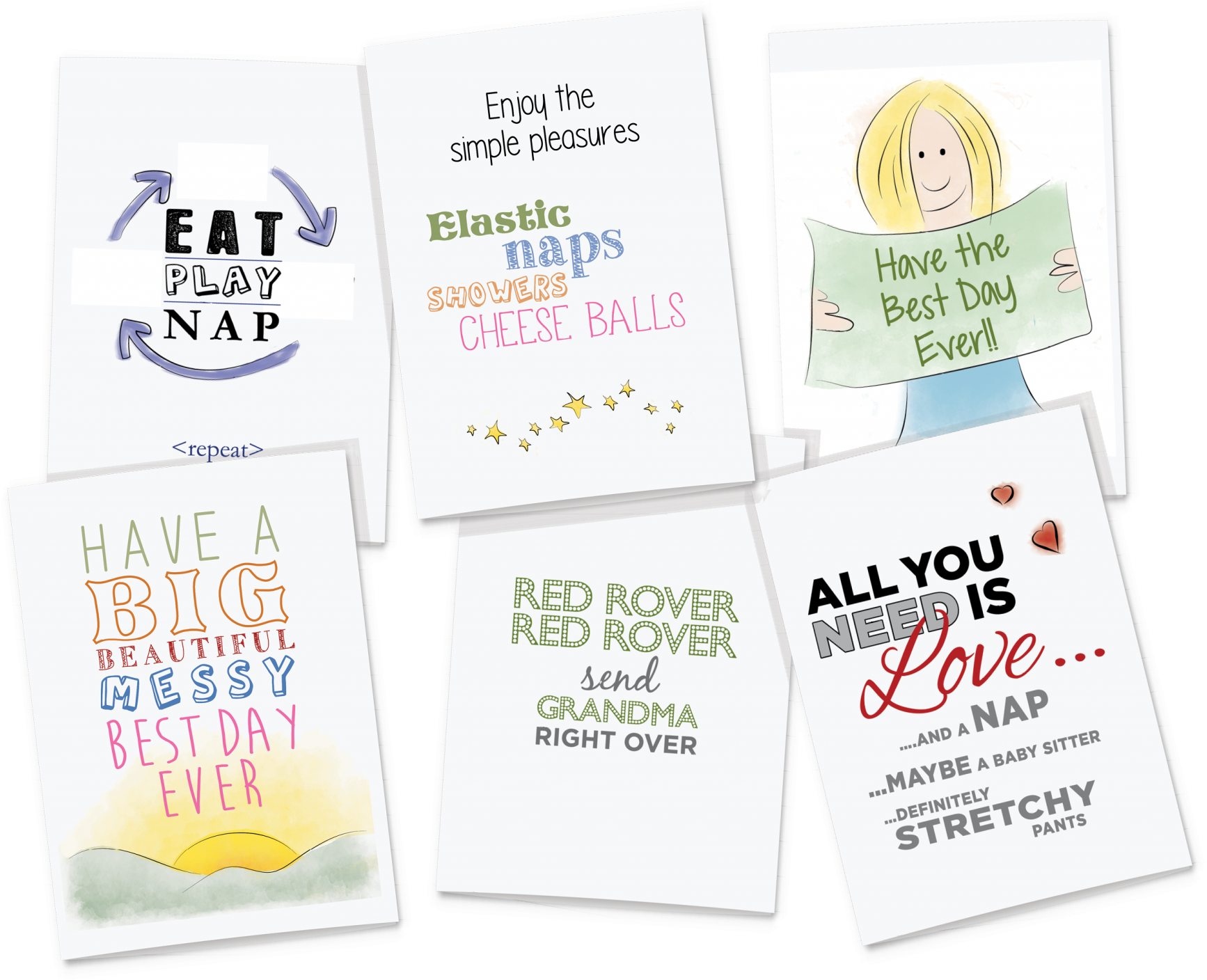 6 Card Bundle - Illustration Clipart (2048x1627), Png Download