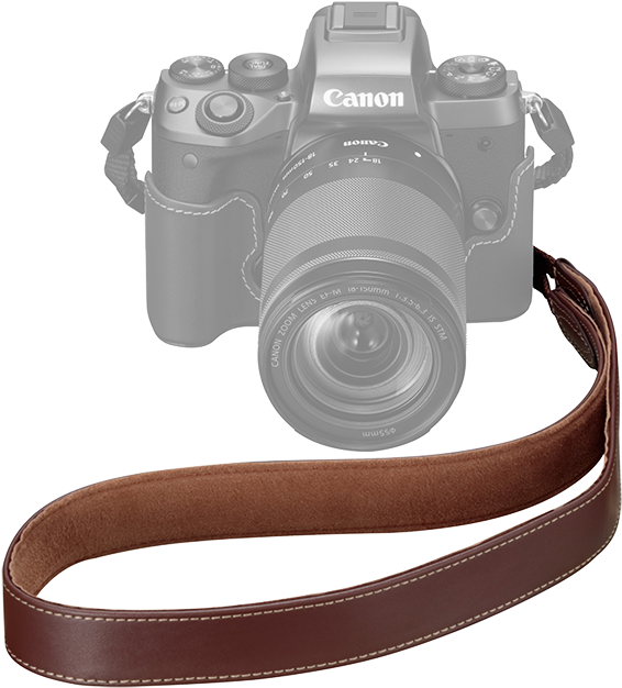 Canon Em-e2 Leather Neck Strap - Canon Em E2 Neck Strap Clipart (700x681), Png Download