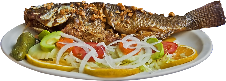 Platillos De Mariscos Png - Imagenes De Pescado Frito Png Clipart (904x350), Png Download