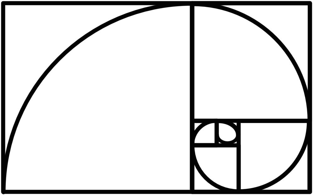 Golden Spiral - Golden Ratio Clipart (995x620), Png Download
