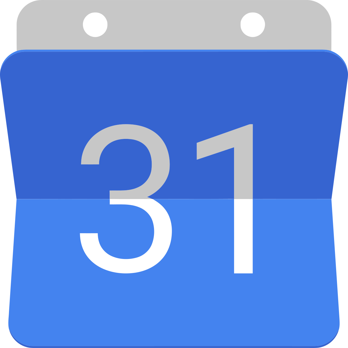 Google Calendar - Google Calendar Icon Svg Clipart (1200x1200), Png Download