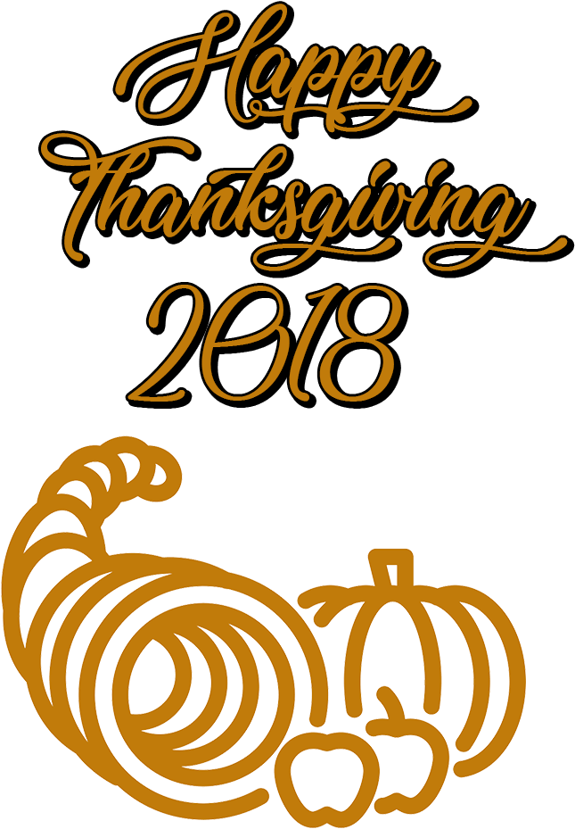 Holidays - Thanksgiving 2018 Clip Art - Png Download (1000x1000), Png Download