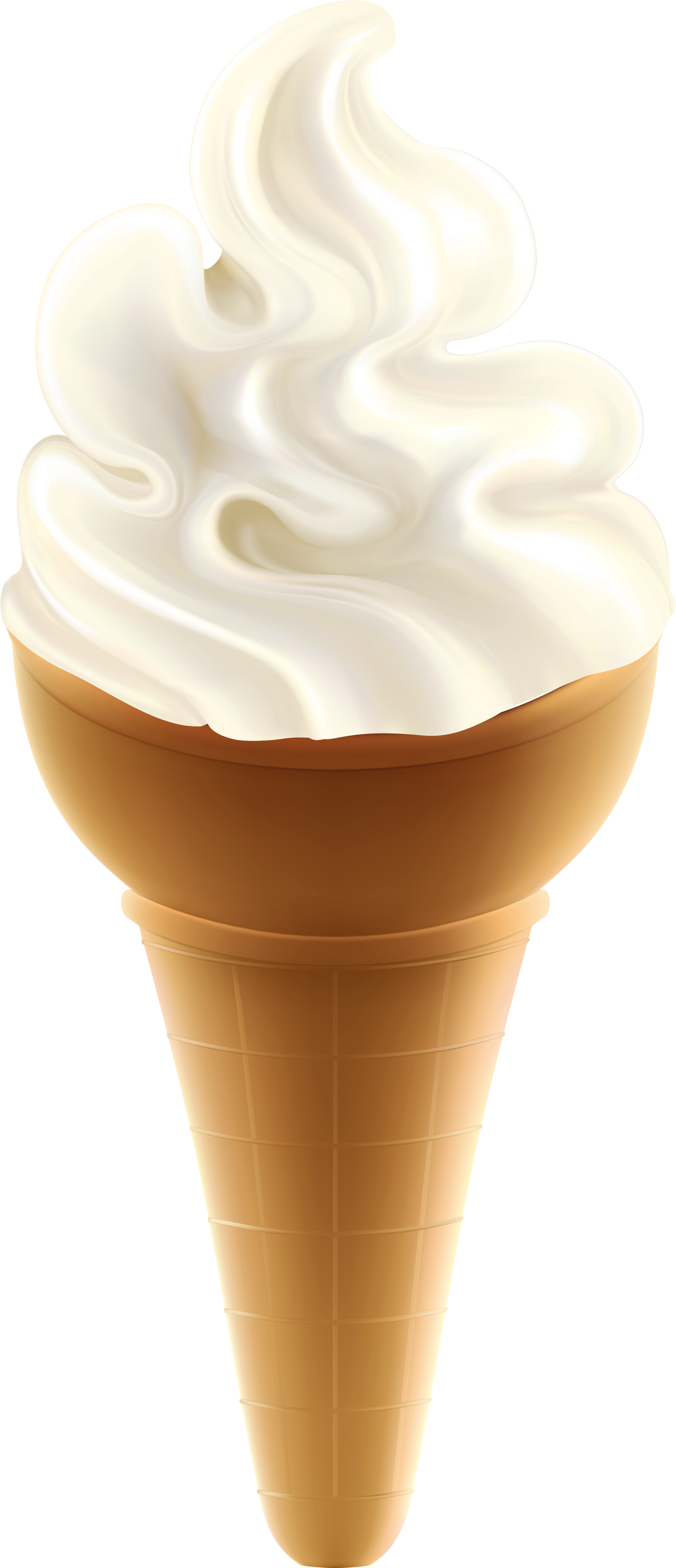 Ice Cream Cone Transparent Background Clipart (2192x4768), Png Download